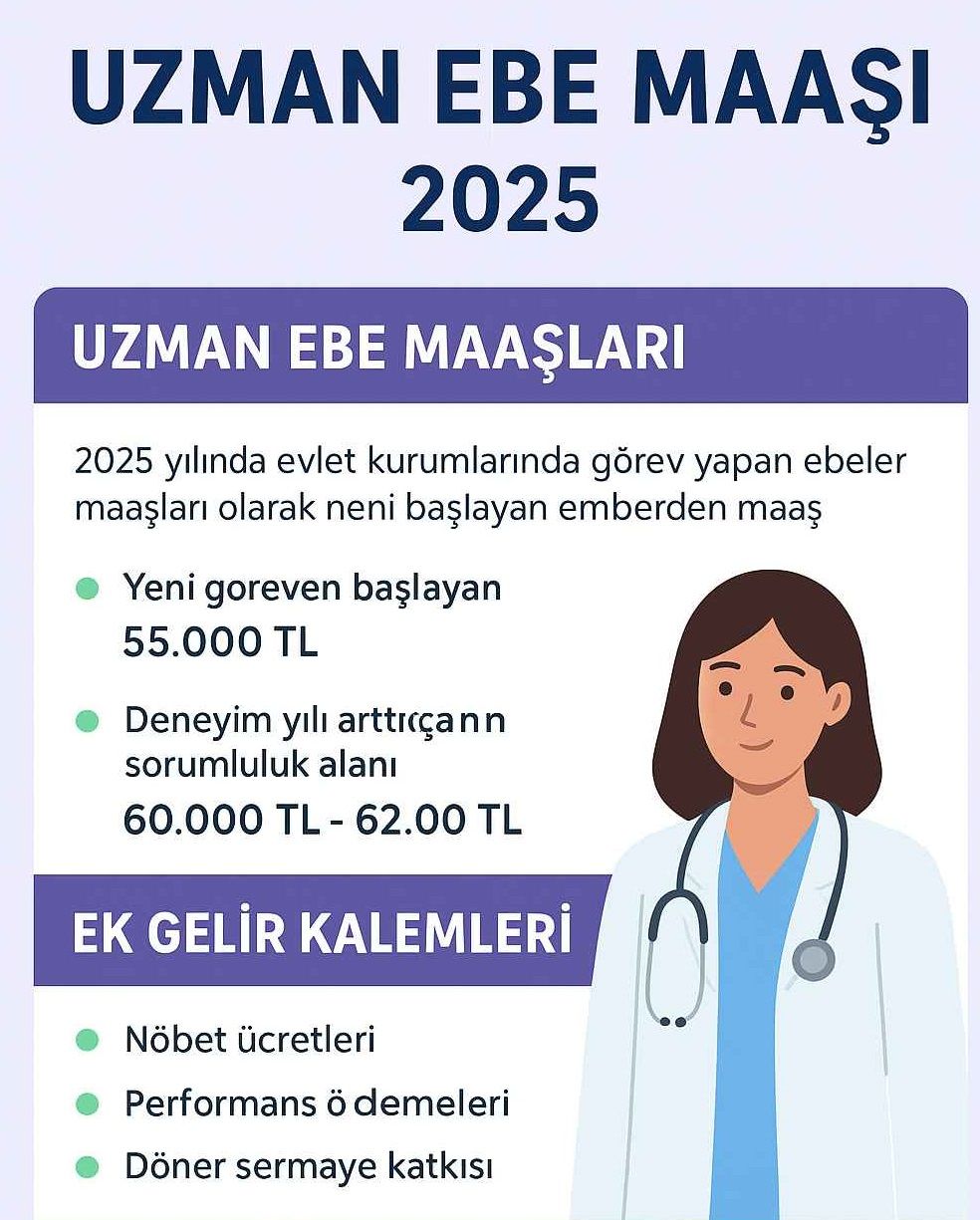 2025 Yılında 4 Yıllık Ebe Maaşları