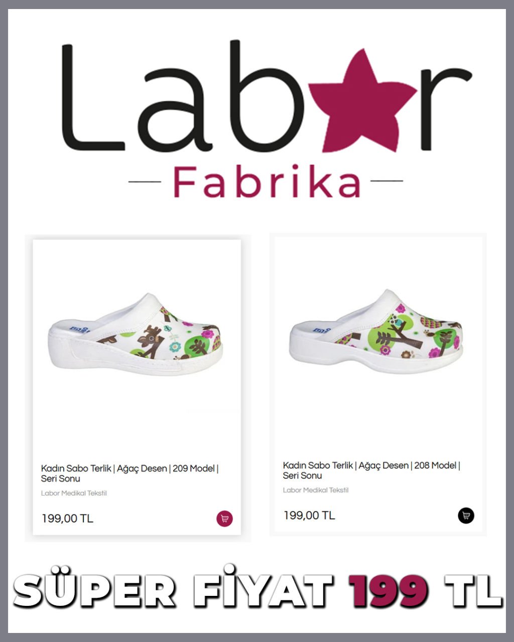 Konfor ve Fırsat Buluştu: Labor Tekstil Seri Sonu Sabo Terlik Çılgınlığı! (750 TL Yerine Sadece 119 TL'den Başlayan Fiyatlar)