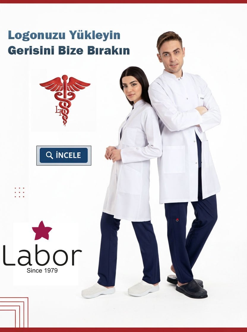 Beyaz Önlük Modellerimizi İnceleyin ve isminizi nakış makinemizle yazdırın.