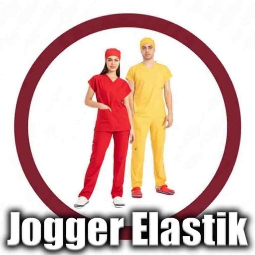 LABOR| Jogger Scrubs Takım | Elastik Kumaş Likralı Pamuklu | Cerrahi Forma