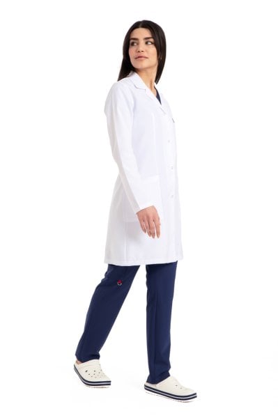 Kadın Beyaz, Ceket Yaka Alpaka Önlük Doktor, Öğretmen, Öğrenci Bp01