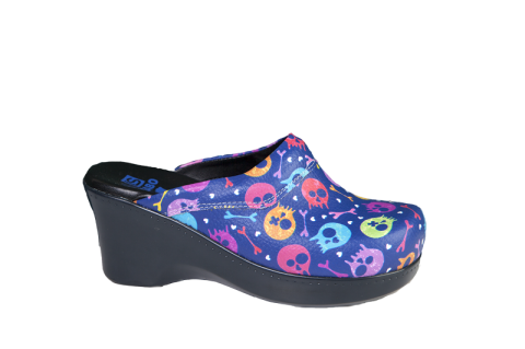 Kadın Sabo Terlik | Lacivert Korsan | 202 Model Dolgu Topuk | Seri Sonu