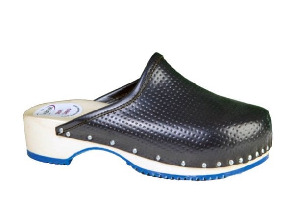 Tahta Sabo Terlik Erkek Tam Ortopedik Deri-214