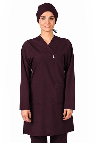 Hemşire Tesettür Forması Tek Üst Terikoton Kumaş Tst-01