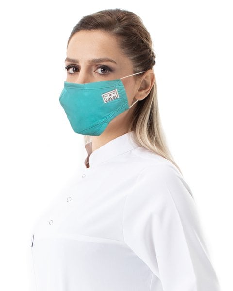 Yüz Koruma Maskesi Kumaş Yeşil Renk