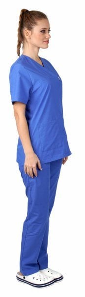 Cerrahi Forma Kadın Parlement Mavi Terikoton