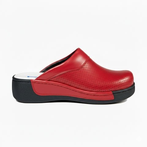 Sabo Terlik Kırmızı Deri 209 Model