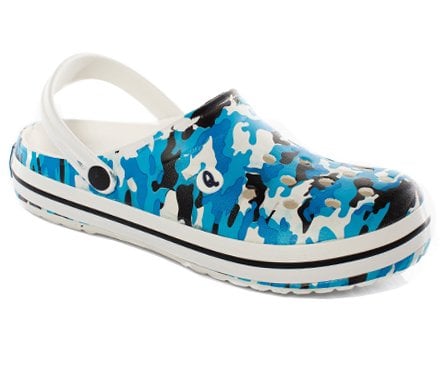 Sabo Terlik Mavi Kamuflaj Desenli Q Clogs Kadın Erkek