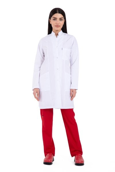 Önlük Bayan Doktor Hakim Yaka Uzun Önlük Bp02
