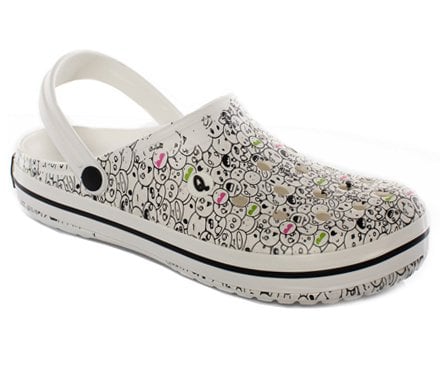 Sabo Terlik Gülen Yüz Desenli Q Clogs Kadın Erkek