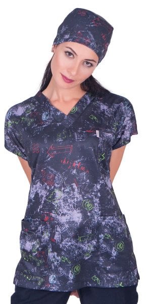 Desenli Tek Üst Bayan Model 19 Dry Touch Kumaş