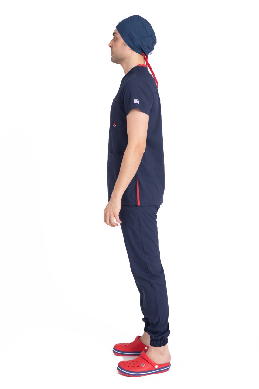 Dr Jogger Scrubs Likralı Koton Kumaş Erkek Lacivert