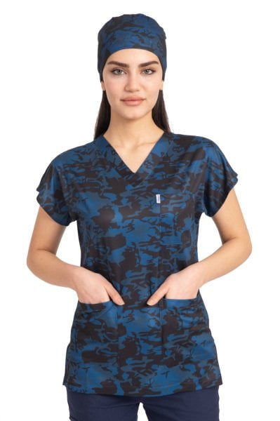 Desenli Tek Üst Bayan Model 23 Dry Touch Kumaş