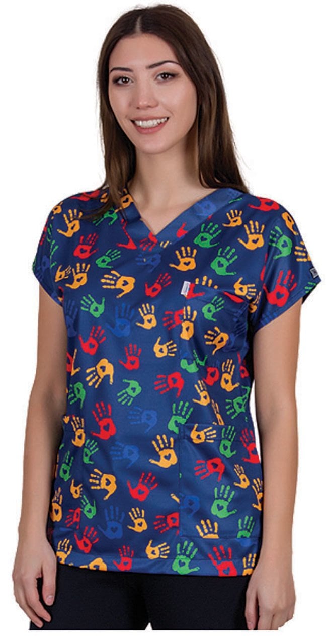 Desenli Tek Üst Bayan Model 28 Dry Touch Kumaş