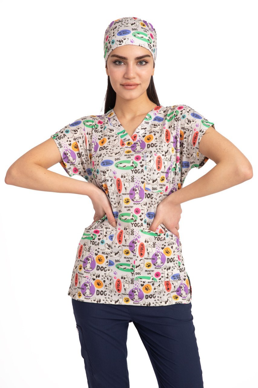 Desenli Tek Üst Bayan Model 30 Dry Touch Kumaş