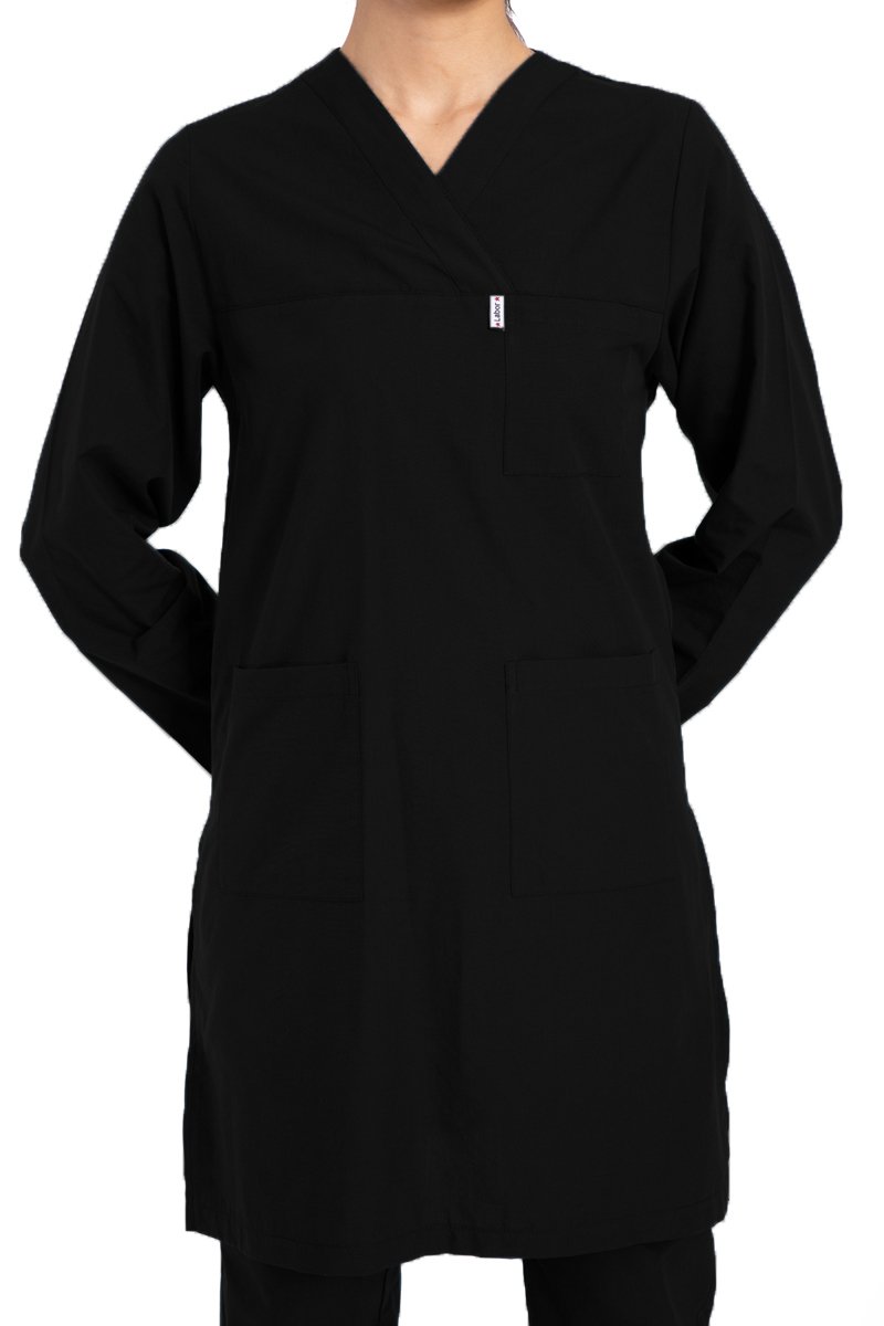 Hemşire Tesettür Terikoton Takım Tst-01 36-XS - Siyah