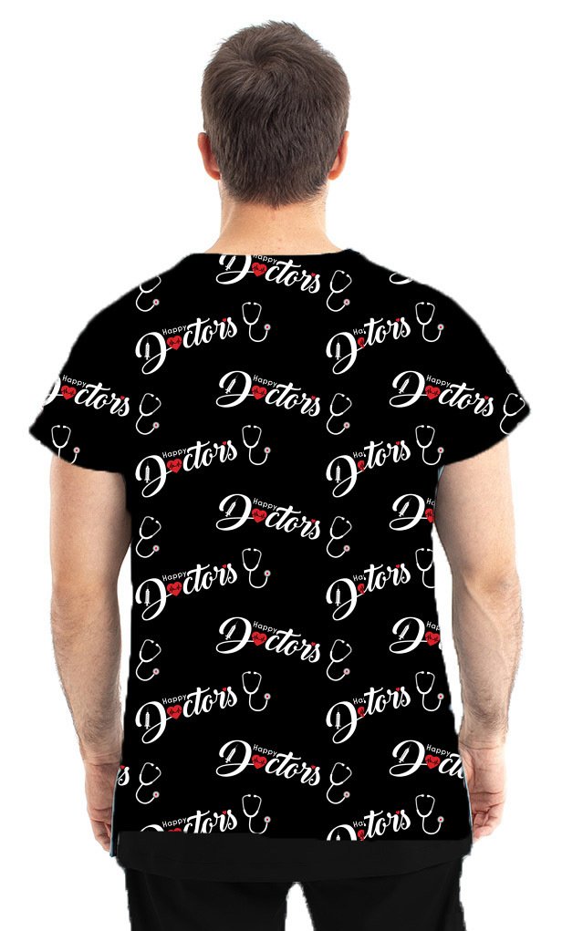 Likralı Pamuklu Erkek Takım Doktor Yazılı 44/2XS Erkek