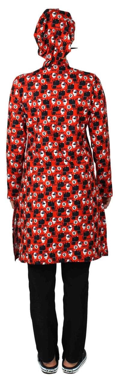 Likralı Pamuklu Tesettür Üst Forma Süper Köpekler