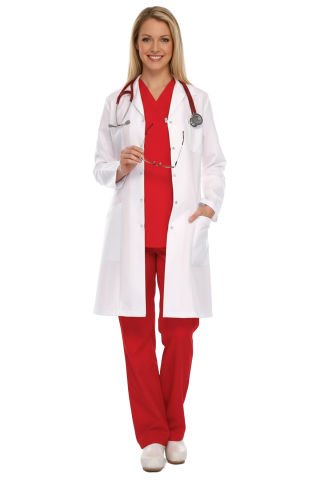 Önlük Bayan Doktor Ceket Yaka Alpaka Kumaş Bp-01-90 cm