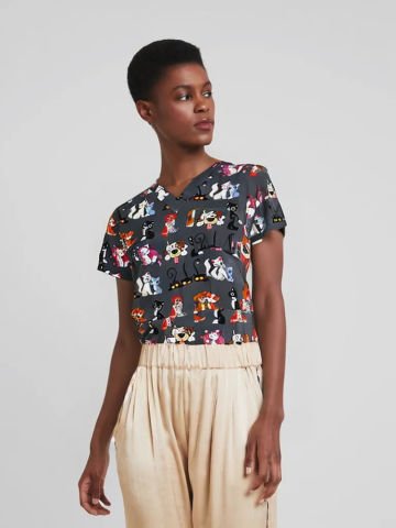 Likrali Pamuklu Kadın Tek Üst Rg03 Pati Dünyası Cerrahi Forma