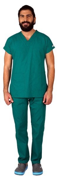 Dr Greys Model Cerrahi Forma Terikoton Hastane Yeşili