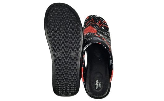 Sabo terlik hava tabanlı kalp tıp desen siyah