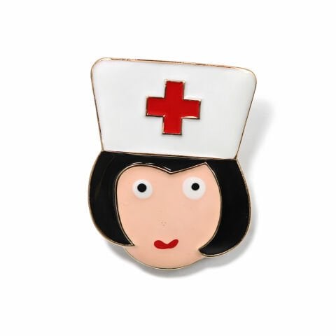 Hemşire metal rozet 06