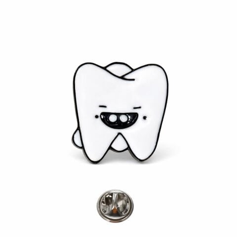 Gülen beyaz diş rozet 19