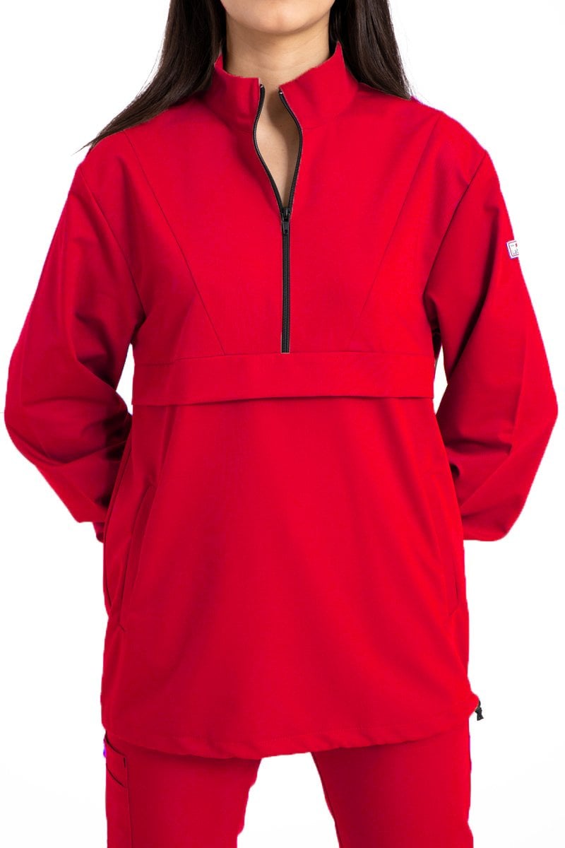 Özel tasarım cerrahi forma kanguru model kadın takım 38/S - Kırmızı