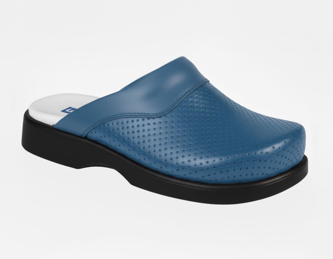 Erkek Sabo Terlik - Ortopedik Delikli Deri Model 210 | Labor 45 - İNDİGO