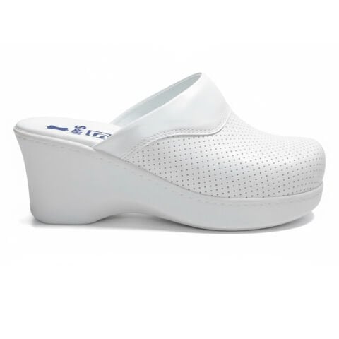 Sabo Terlik Kadın - 39 Numara - Beyaz Dolgu Topuk Model 202- Seri Sonu B Kalite